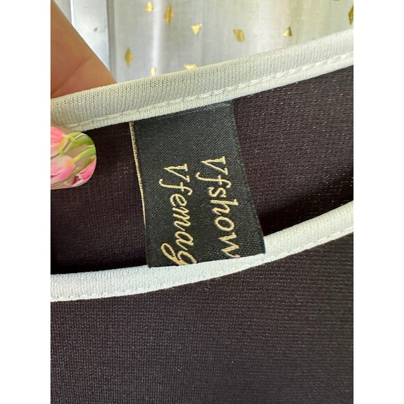 VFshow Vfemage Dramatic Piped Bell Sleeve Shift Special Occasion Dress XL - Picture 5 of 7